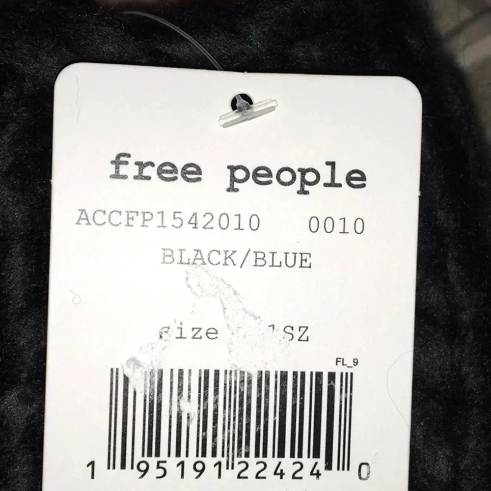 Free People Cozy Up Colorblock Beanie Knit Hat Pom